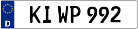 Trailer License Plate
